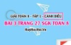 Giải bài 3 trang 27 Toán 8 Tập 1 SGK Cánh Diều